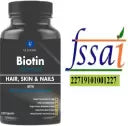 GLOWSIK BIOTIN CAPSULES (90- CAPSULES) with AMINO ACIDS FOR HAIR, NAILS AND SKIN (1000 mg