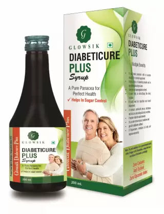 GLOWSIK Diabeticure Plus For Control diabetes | Diabetes Care Syrup| Control Blood sugar (200 ml)